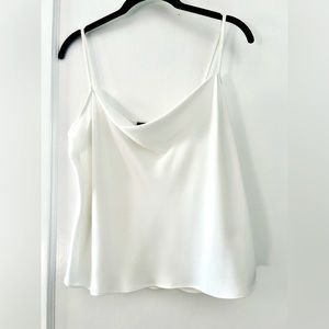 Draped White Cami